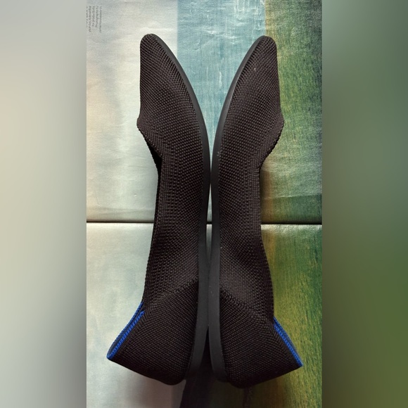 Rothy’s “THE POINT” Knitted Pointed Toe Slip On Flats Sustainable Black Size 8 - Picture 8 of 15